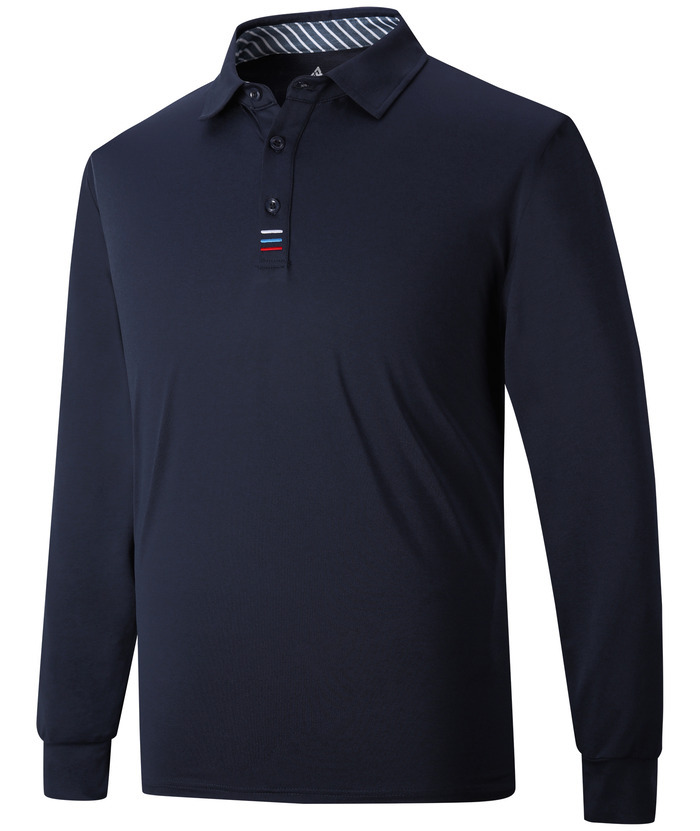 ZITY Men's Long Sleeve Quick Dry Sports Golf Tennis Polo Shirt-ZPK004673 | Zitysports