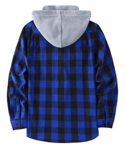 ZITY Men's Button Up Plaid Flannel Shirt-ZPK006183 | Zitysports