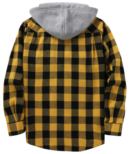 ZITY Men's Casual Soft Solid Flannel Long Sleeve Plaid Flannel Shirt-ZPK006234 | Zitysports