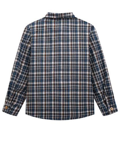 ZITY Men's Long Sleeve Casual Button Down Plaid Flannel Shirt-ZPK005339 | Zitysports