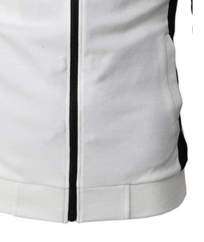 ZITY Men's Color Black Zipper Hooded Long Sleeve Lightweight Hoodie-DUMFH04864 | Zitysports