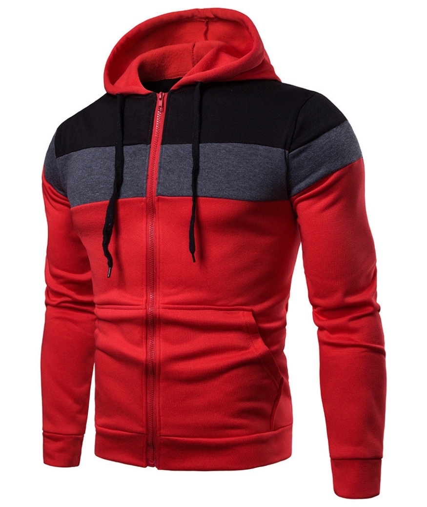 ZITY Men's Zipper Casual Fashion Long Sleeve Sweatshirt-DUMFH04870 | Zitysports