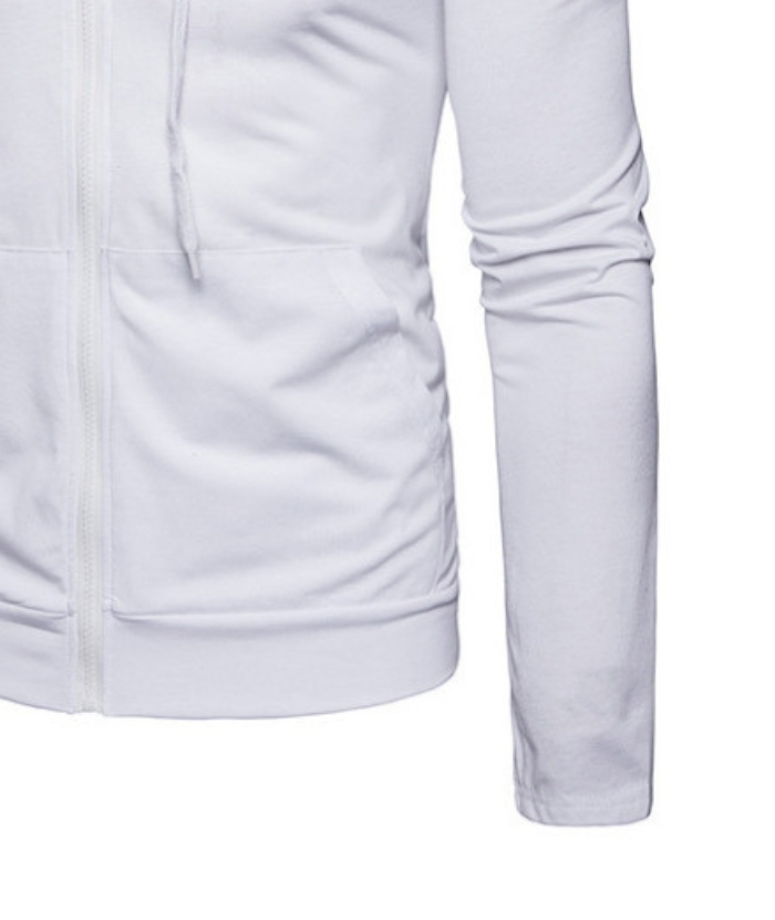 ZITY Men's Long Sleeve Solid Color Fleece Kangaroo Pocket Hoodie-DUMFH04879 | Zitysports