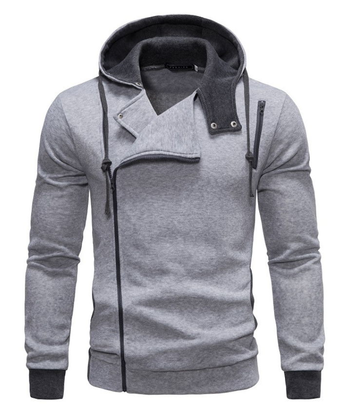 ZITY Men's Full Zip Hooded Sports Sweatshirt Activewear-DUMFH04942|Zitysports