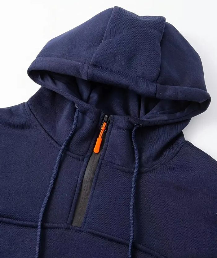 ZITY Men's Long Sleeve Breathable Casual Hoodie with Kangaroo Pocket-DUMFH04948|Zitysports