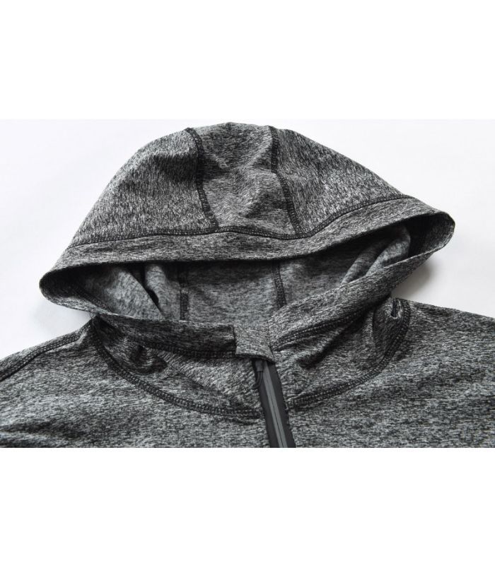 ZITY Men's Long Sleeve Full Zip Casual Plus Size Sweatshirt Hoodie-DUMHD05021|Zitysports