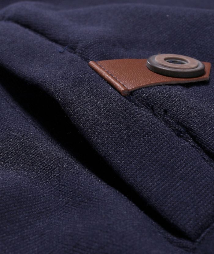 ZITY Men's Fashion Button Fleece Casual Long Sleeve Outdoor Hoodie-DUMFH05034|Zitysports