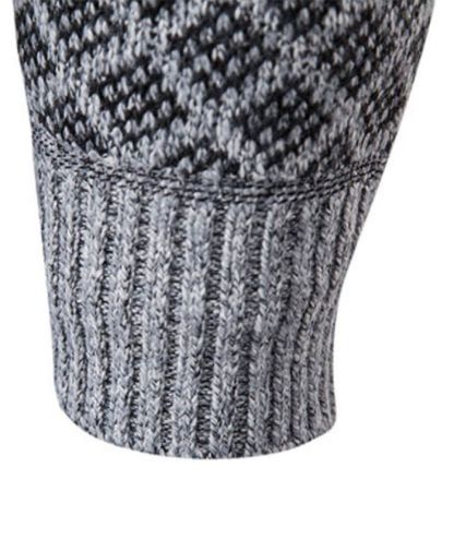 ZITY Men's Knitted Zip-Up Long Sleeve Hoodie-DUMFH05055|Zitysports