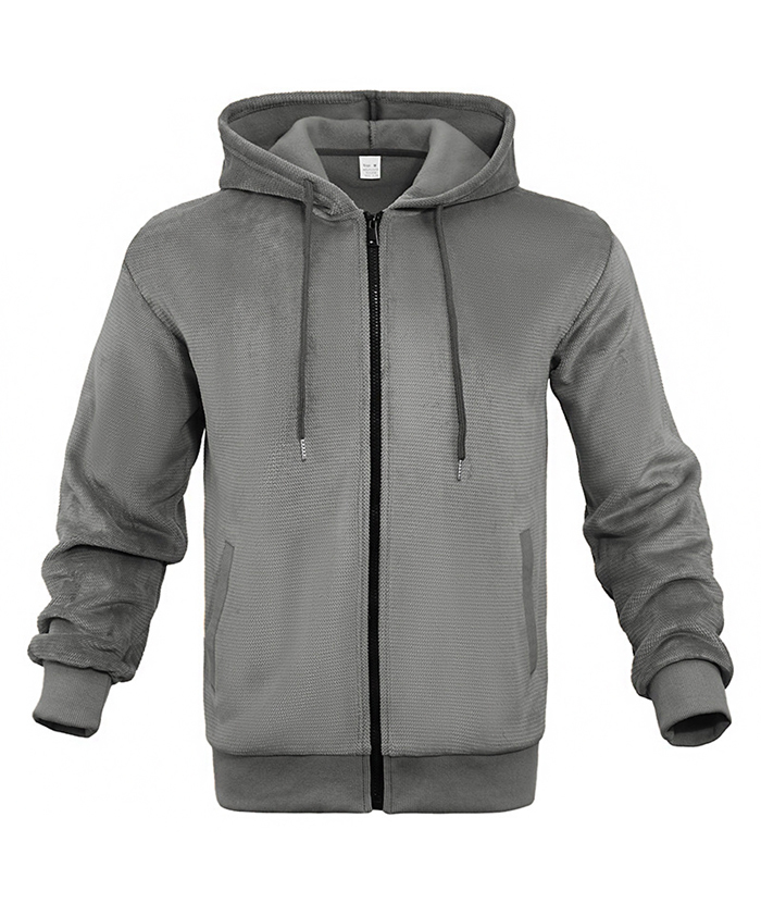 ZITY Men's Full Zipper Long Sleeve Breathable Outwear Hoodie-DUMFH05100|Zitysports