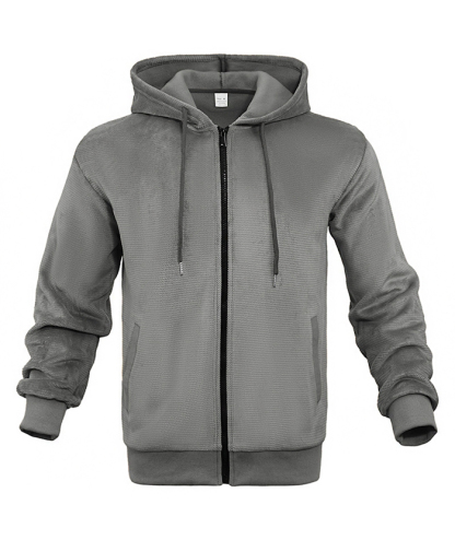 ZITY Men's Full Zipper Long Sleeve Breathable Outwear Hoodie-DUMFH05100|Zitysports