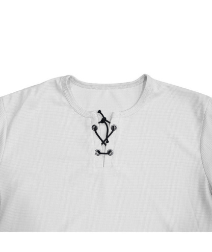 ZITY Men's Drawstring Neck Waffle T-shirt-ZPK010609 | Zitysports
