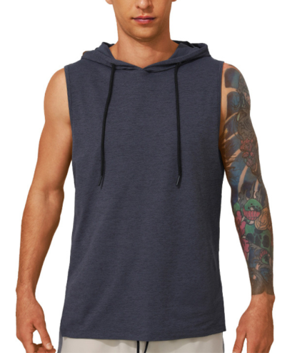 ZITY Men's Casual Sports Running Sleeveless Hoodie-DUMMG05203|Zitysports