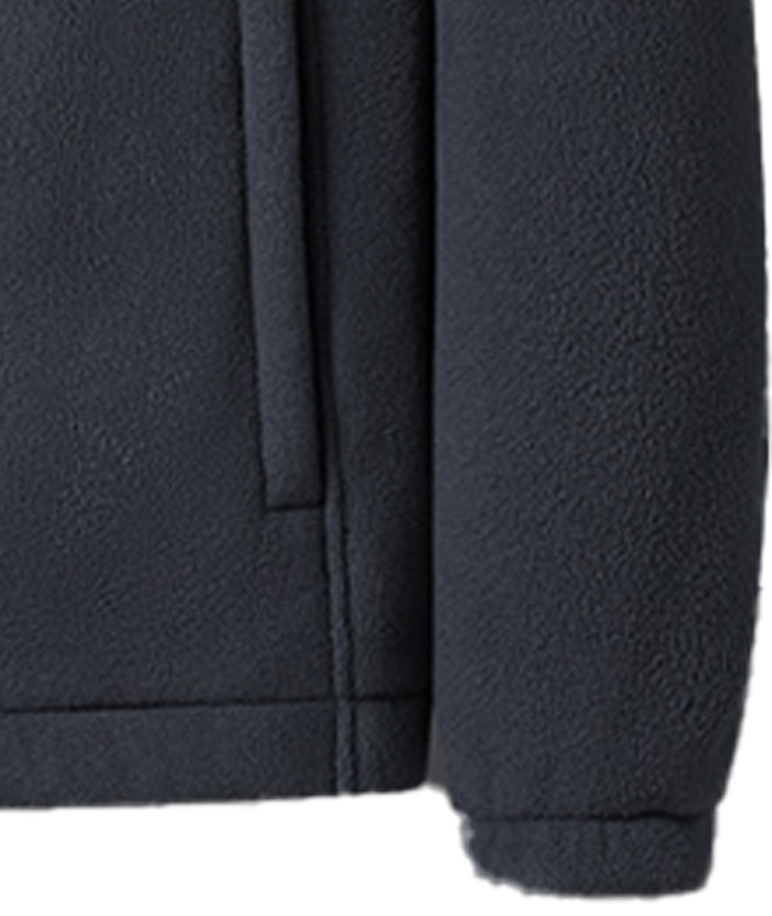 ZITY Men's Full Zipper Stand Collar Fleece Jacket-DUMFH05441