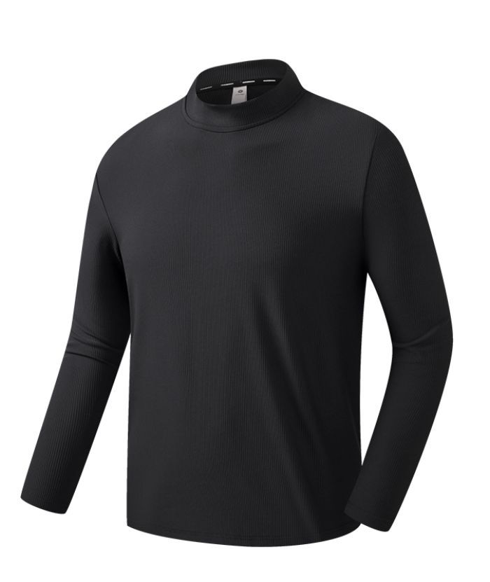 Men's Sports Round Neck Long Sleeve Polo Shirts-8849
