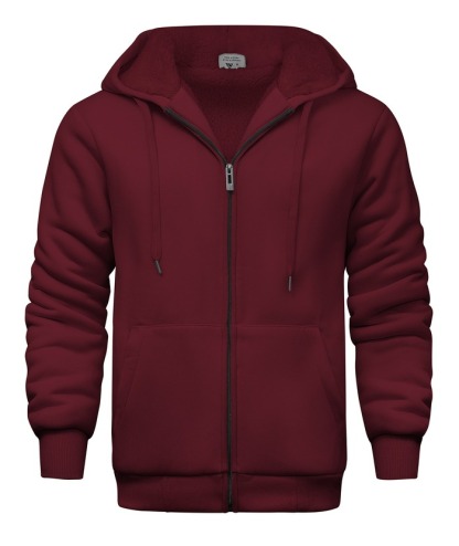 ZITY Men's Solid Hooded Jacket Thick Fleece Hoodie For Fall Winter-ZPK007270 | Zitysports