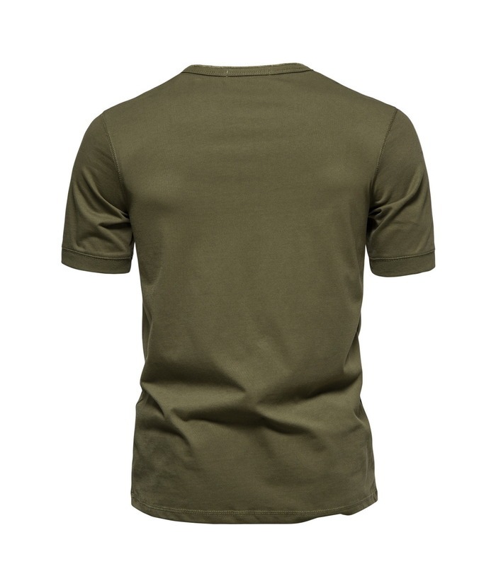 ZITY Men's Cotton Henley Shirt-ZPK010507  | Zitysports