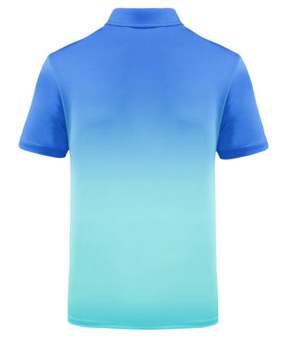 ZITY Men's Summer Dri Fit Gradient Golf Polo Shirt-CFMPO00034