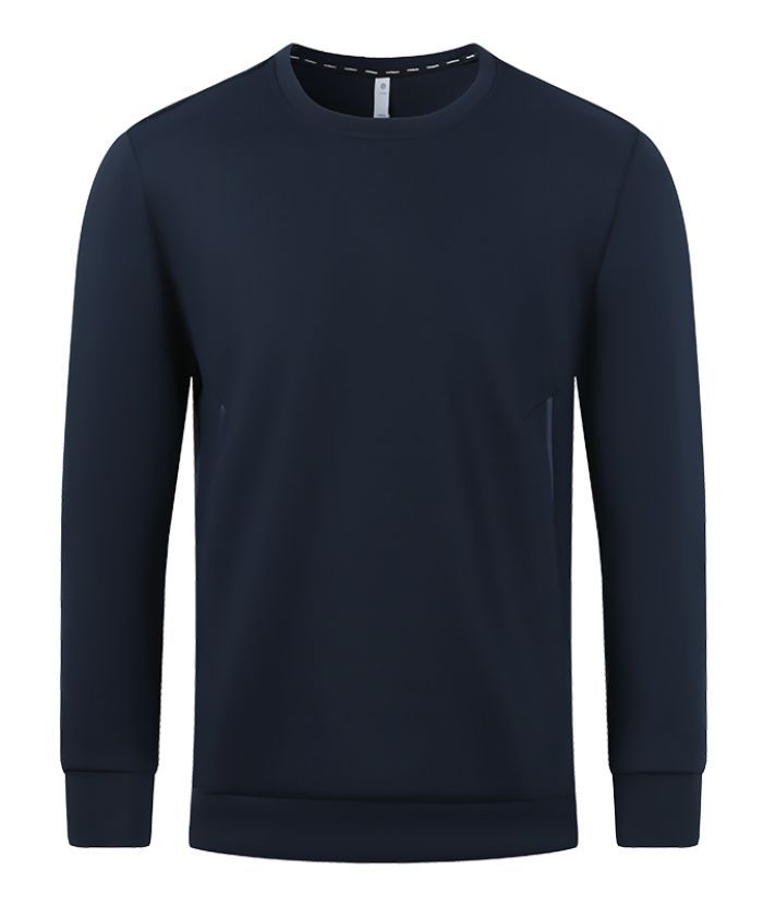 Men's Athletic Fit Solid Color Long Sleeve Polo Shirt-5328