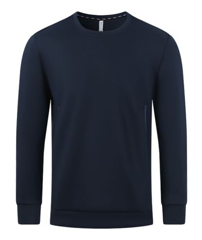 Men's Athletic Fit Solid Color Long Sleeve Polo Shirt-5328