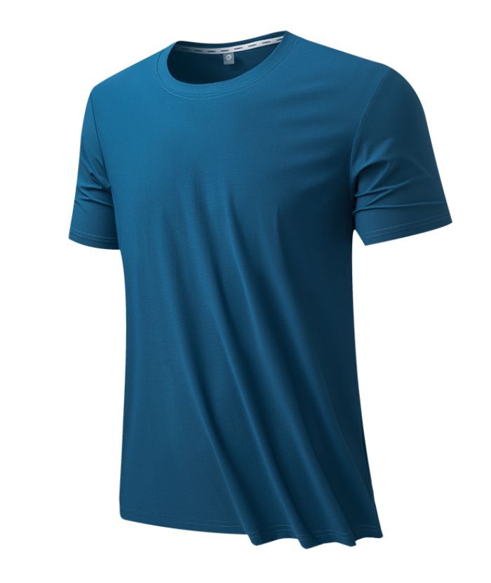 ZITY Men's Summer Slim Fit Solid Color T-Shirt-8371