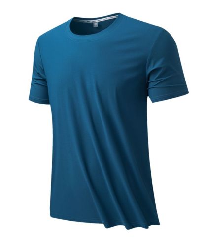 ZITY Men's Summer Slim Fit Solid Color T-Shirt-8371