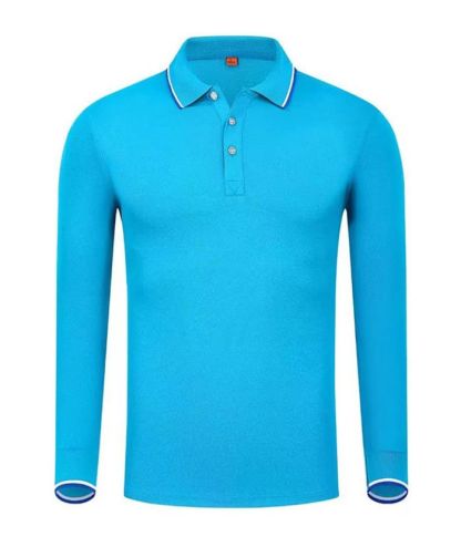 Unisex Casual Long Sleeve Sports Lapel Polo Shirt-DUMLP05917