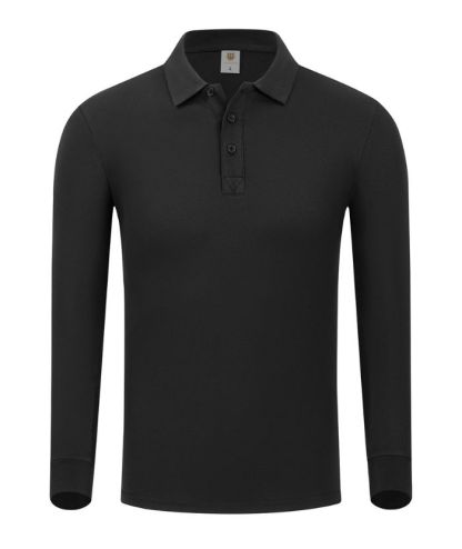 ZITY Unisex Long Sleeve Slim Fit Lapel Polo Shirt-DUMLP05922