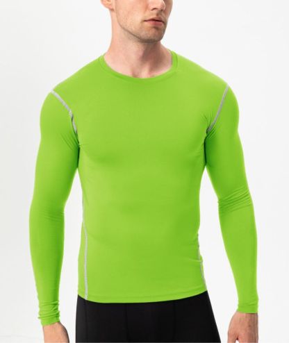 Men's Dri FIt Long Sleeve Slim Fit Compression T-Shirt-DUMLS05948