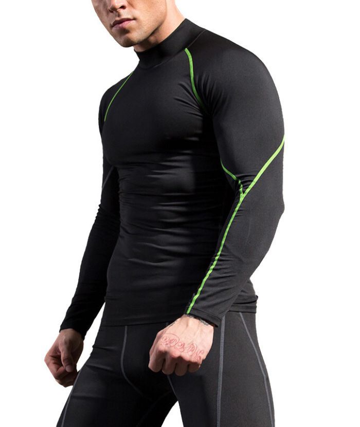 Men's Slim Fit Compression Athletic Fit Dri Fit T-Shirt-DUMLS05949