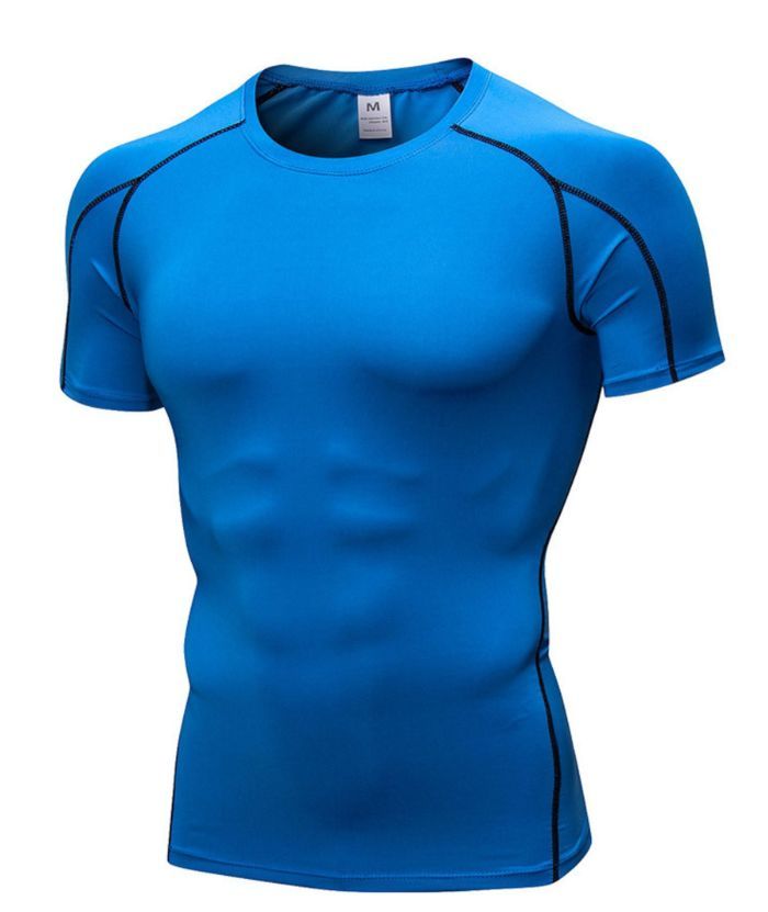 ZITY Men's Running Dri Fit Compression T-Shirt-DUMTS05960