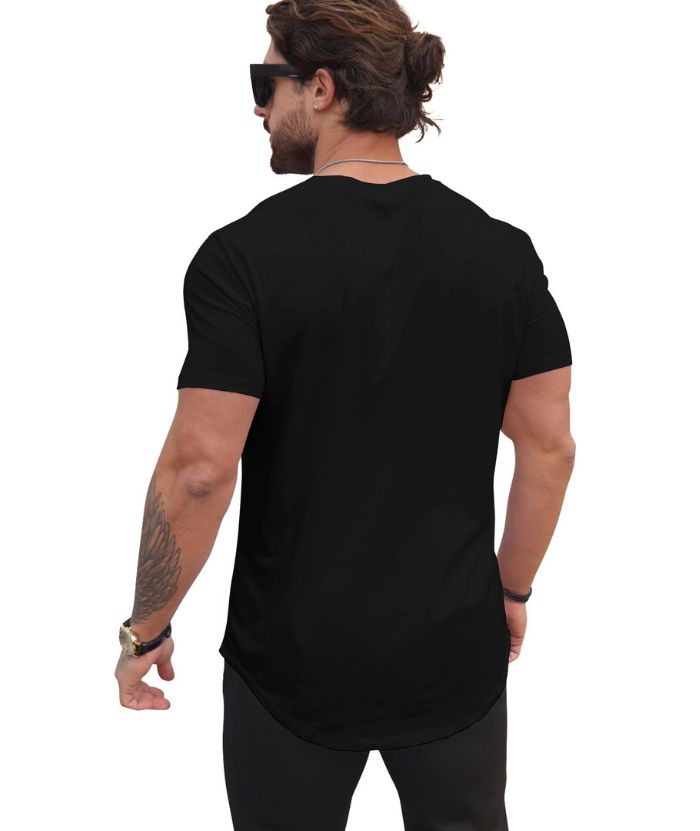 ZITY Men's Round Neck Hip-Hop Slim Fit T-Shirt-ZPK010742