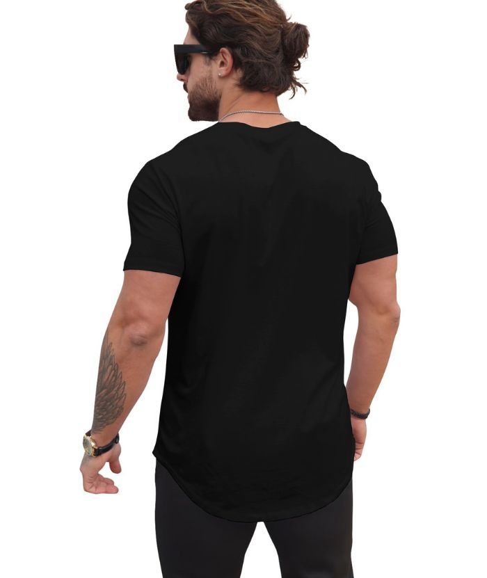ZITY Men's Round Neck Hip-Hop Slim Fit T-Shirt-ZPK010742
