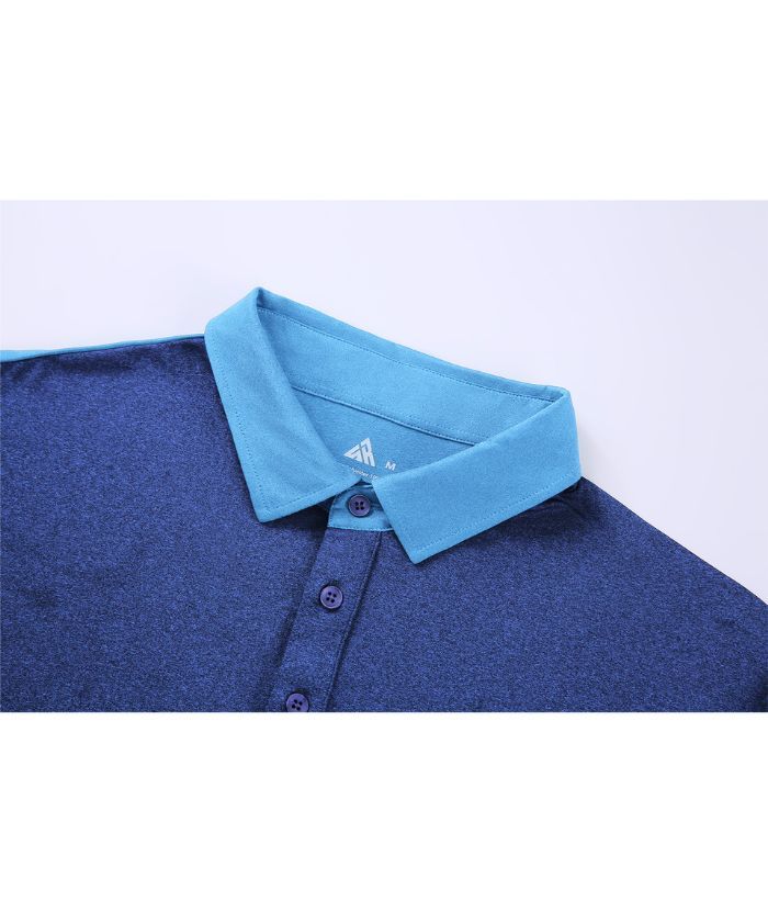 ZITY Men's Slim Fit Color Block Polo Shirt-ZPK008242
