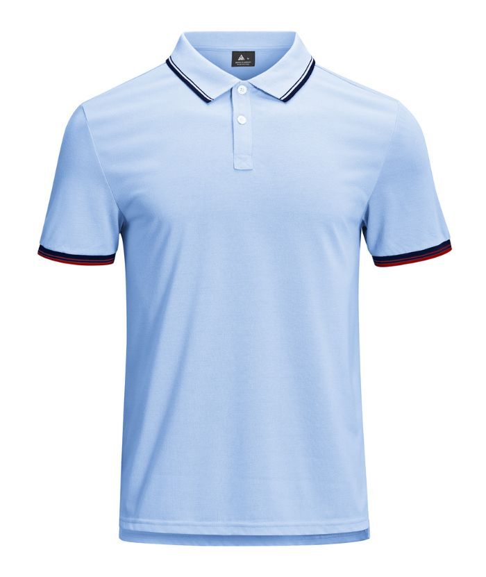 ZITY Men's Solid Color Slim Fit Golf Polo Shirt-CUMPO02668