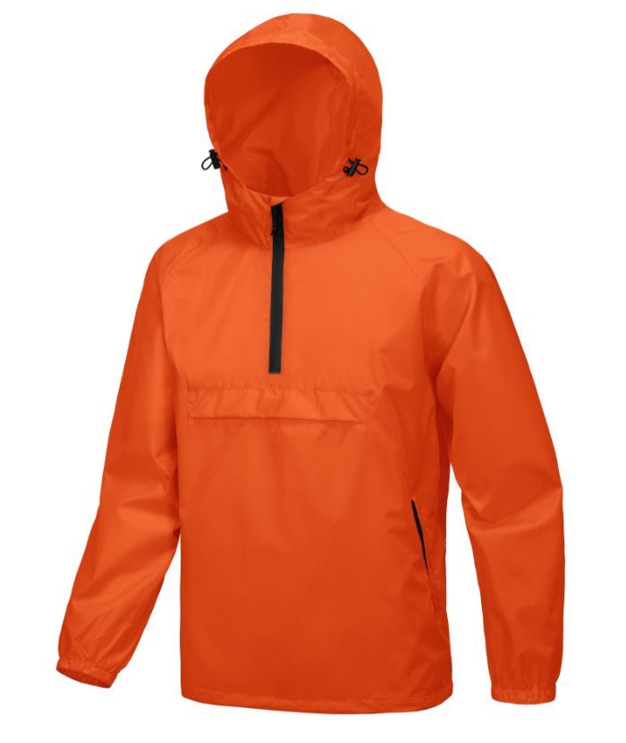ZITY Men's Waterproof Lightweight Packable Rain Jacket-CUMRC04444