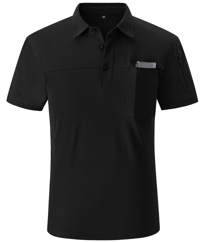 ZITY Men's Slim Fit Side Pocket Polo Shirt-APOH700020