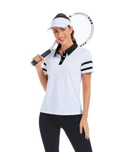 ZITY Women's Dri Fit Casual Sports Polo Shirt-CUWPO01285