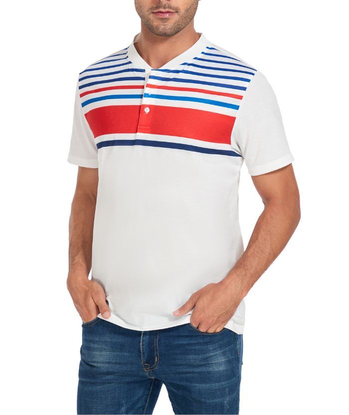 ZITY Men's Dri Fit Stripe Summer T-Shirt-CUMSS01736