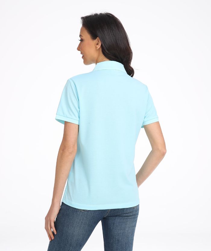 ZITY Women's Solid Color Casual Dri Fit Polo Shirt-CUWPO01443