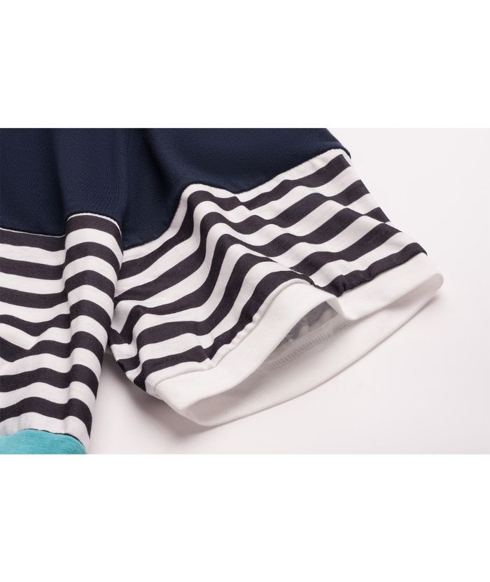 ZITY Men's Slim Fit Stripe T-Shirt-CUMSS01982