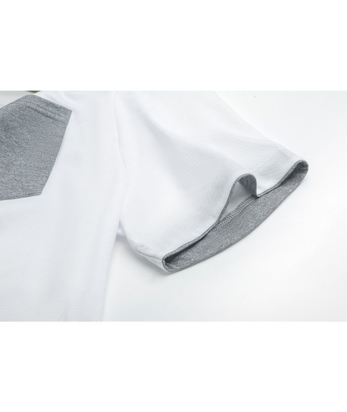 ZITY Men's Slim Fit White Summer T-Shirt-CUMSS02547