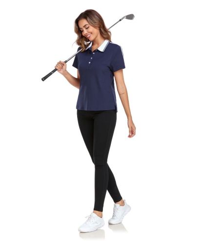 ZITY Women's Slim Fit Athletic Quick Dry Polo Shirt-CUWPO03035