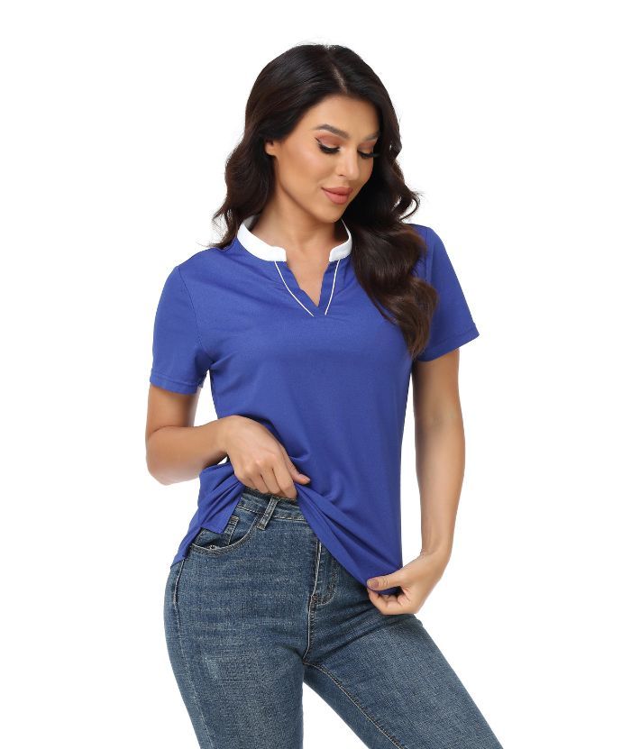 ZITY Women's Dri Fit Button Up Polo Shirt-CFWNL00002