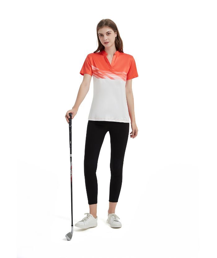 ZITY Women's Summer Slim Fit Athletic Polo Shirt-CFWTX00039