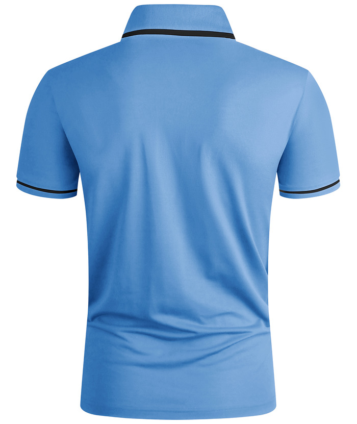 ZITY Men's Casual Slim Fit Performance Polo Shirt-CUMPO01729 