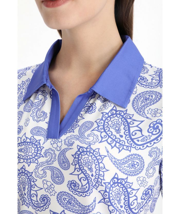 ZITY Women's Dri Fit V Neck Golf Polo Shirt-CFWZZ00031