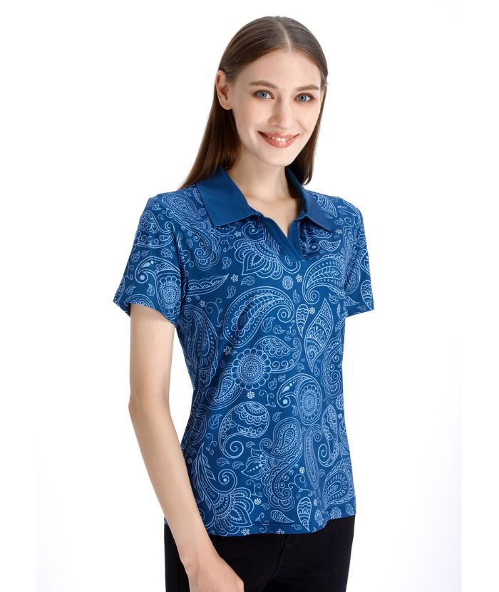 ZITY Women's Slim Fit Moisture Wicking Golf Polo Shirt-CFWZZ00039