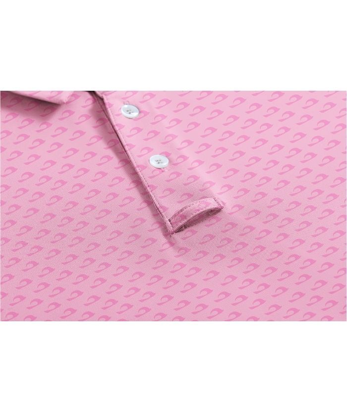 ZITY Men's Button Up Dri Fit Printed Polo Shirt-CUMPO05527