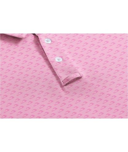 ZITY Men's Button Up Dri Fit Printed Polo Shirt-CUMPO05527