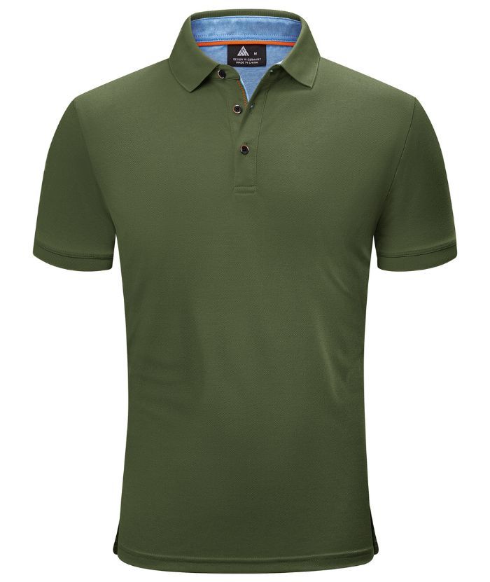 ZITY Men's Button Up Dri Fit Polo Shirt-CEMPO01623